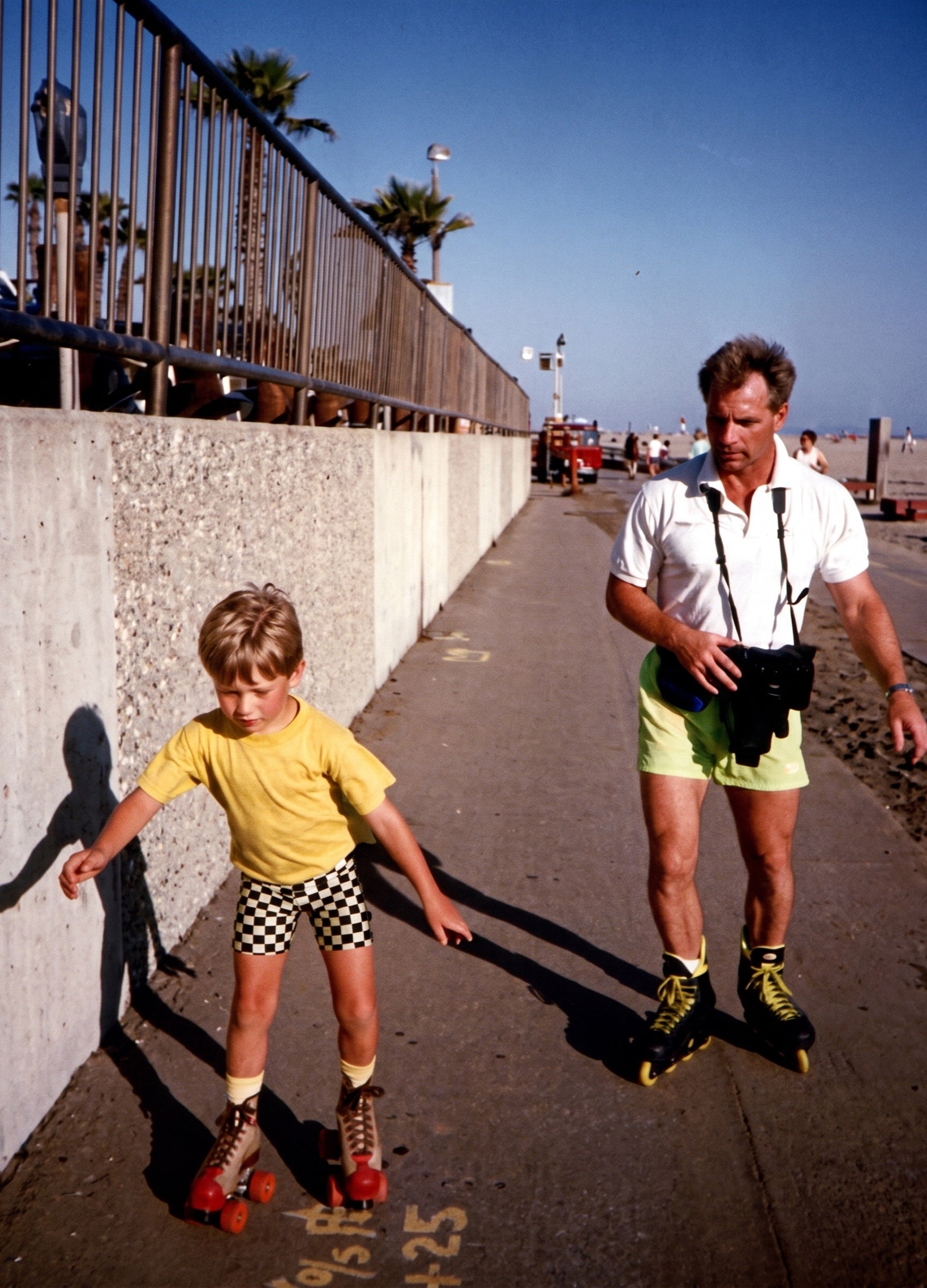 Inline-Skating am Venice Beach, Kalifornien 1990